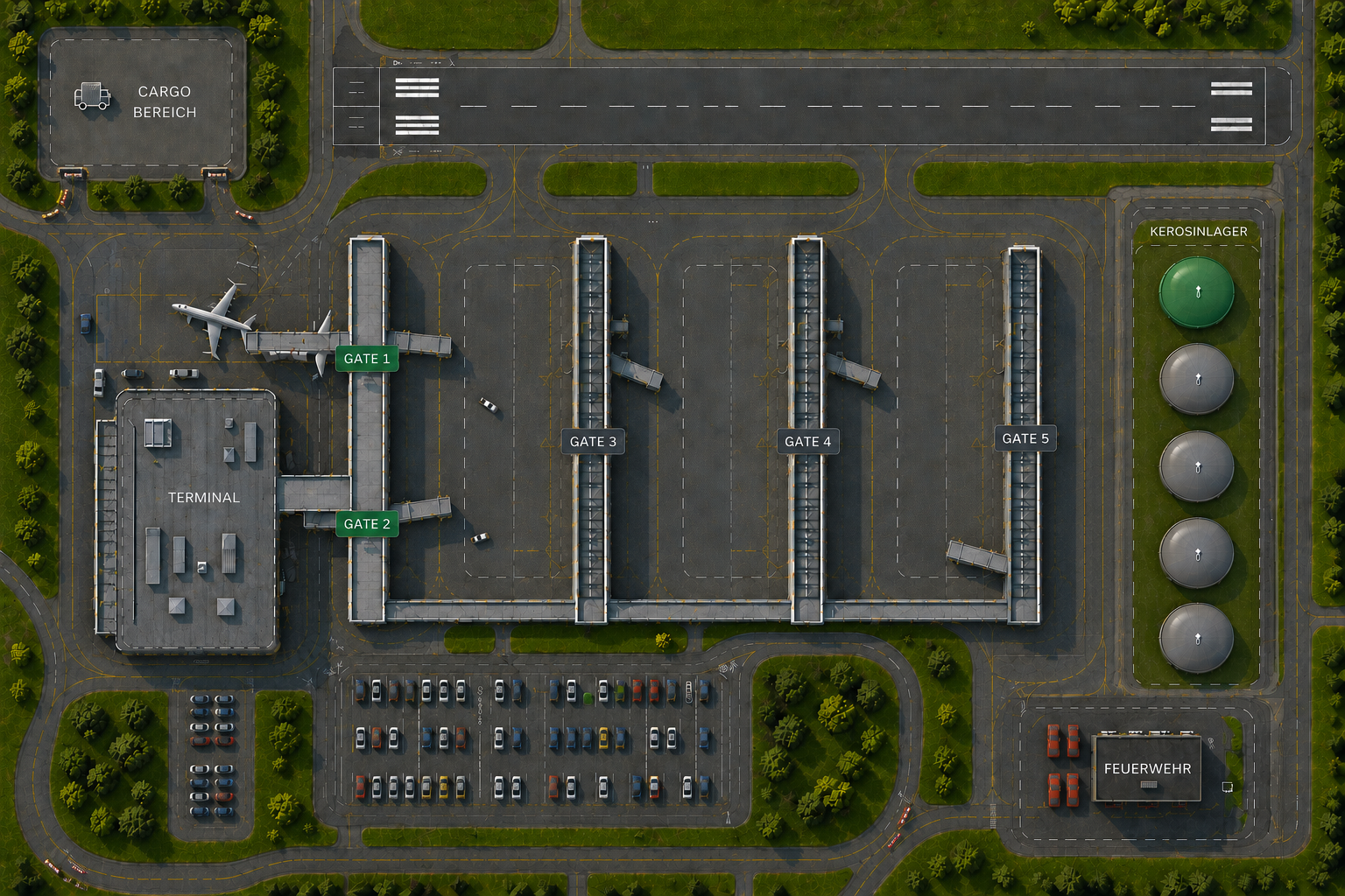 Veröffentlichte Ausbauplan-Vorschau von Flughafen Hannover